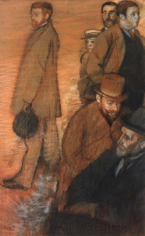 Edgar Degas Six Friends Norge oil painting art